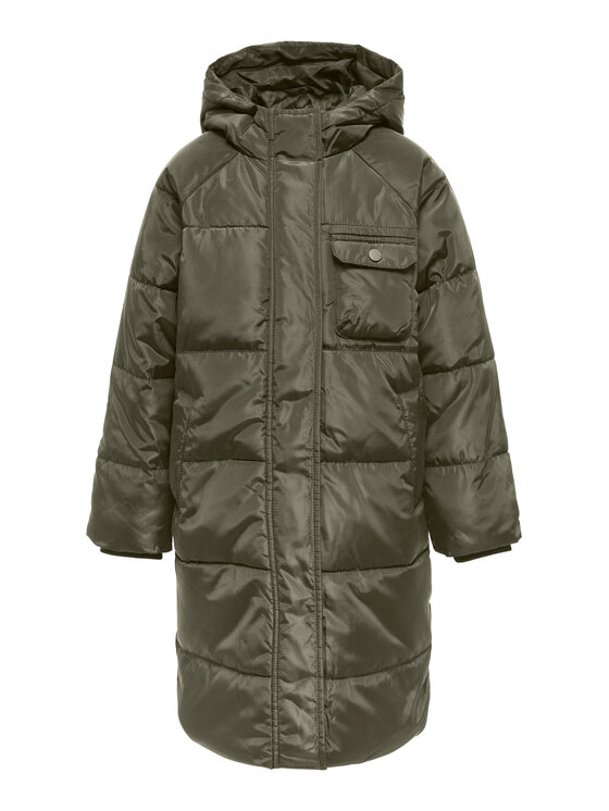 Kids ONLY Kurtka zimowa 15306555 Zielony Regular Fit