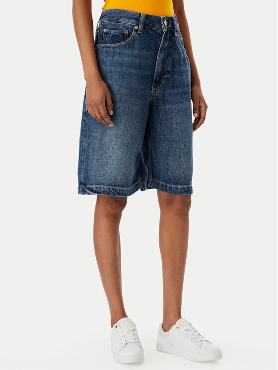 Tommy Hilfiger Szorty jeansowe WW0WW48597 Niebieski Relaxed Fit