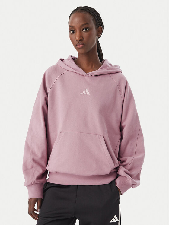 adidas Bluza Adidas Kit Small Logo KV9791 Różowy Loose Fit