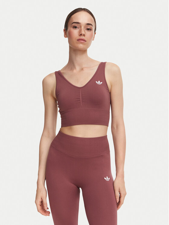 adidas Biustonosz sportowy Essentials Seamless Bralette KU9730 Różowy