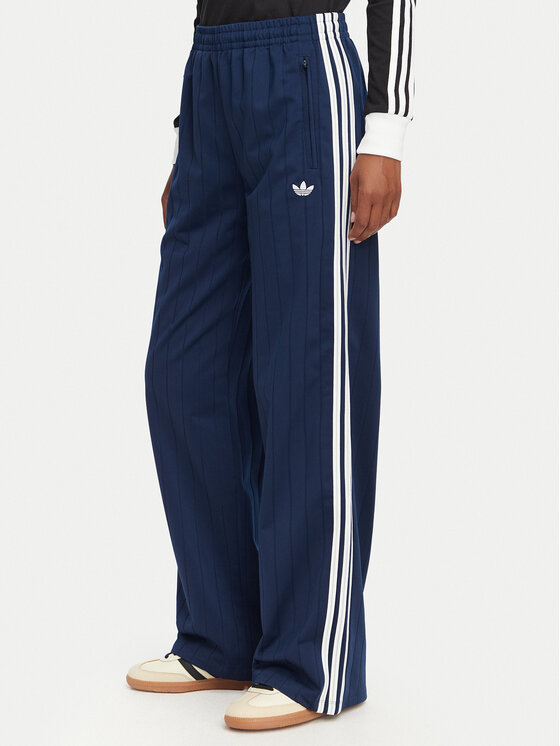 adidas Spodnie dresowe Pinstripe Firebird Loose Trackpant KS9976 Granatowy Loose Fit