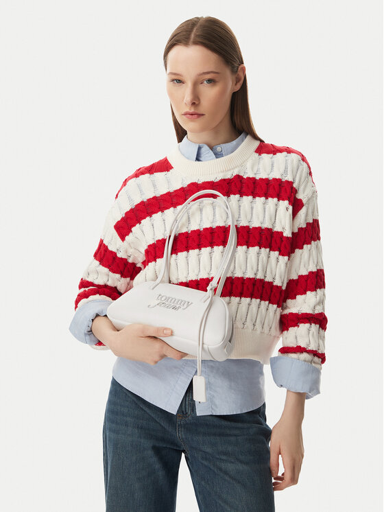Tommy Jeans Torebka Tjw Bold Shoulder Bag AW0AW18787 Biały