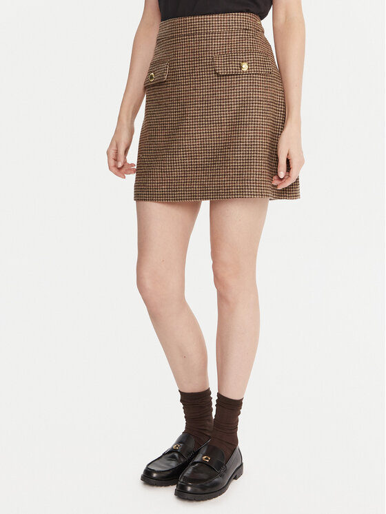 Barbour Spódnica mini Sophia LSK0130MI11 Brązowy Regular Fit