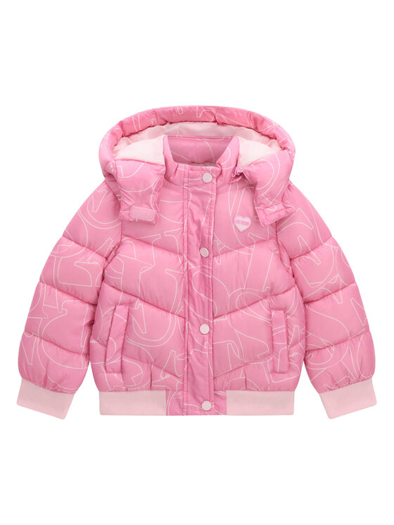 Guess Kurtka zimowa K6YL04 W2597 Różowy Regular Fit
