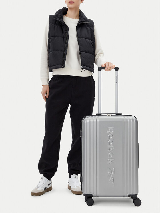 Reebok Walizka średnia CEOWB-RBK-WAL-003-07-CCC-M Srebrny