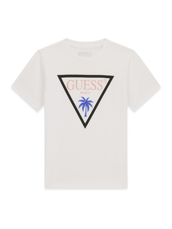 Guess T-Shirt L6GI27 J1314 Biały Regular Fit