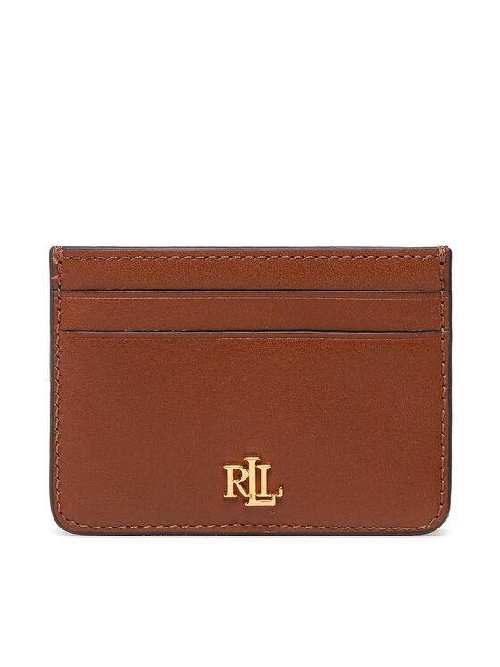 LAUREN RALPH LAUREN Etui na karty kredytowe Slim Card 432876732002 Brązowy