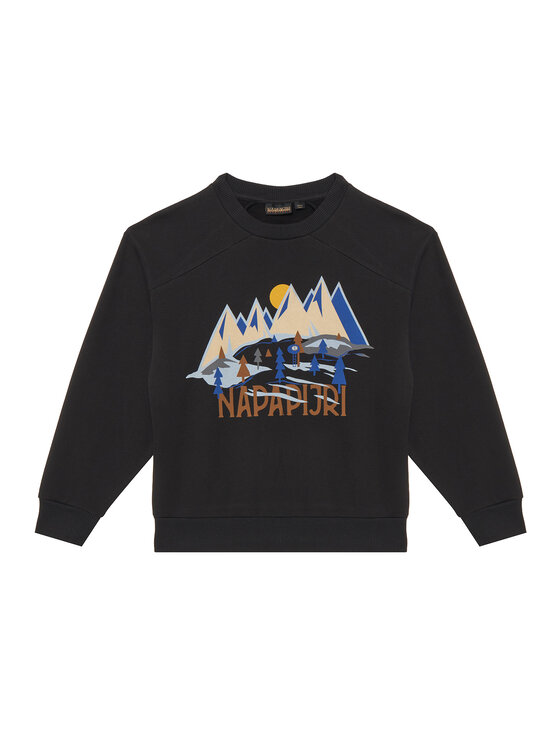 Napapijri Bluza B-Ellis NP0A8B3I Czarny Loose Fit