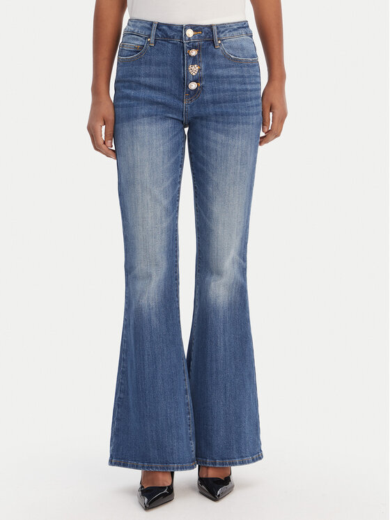 Fracomina Jeansy FR26SVA012D40102 Niebieski Bootcut Fit