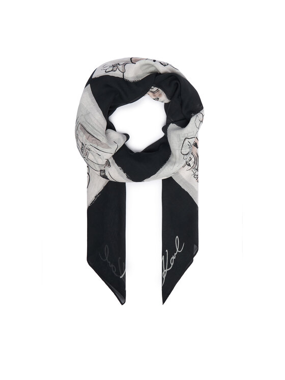 KARL LAGERFELD Chusta B3W33021 Szary ciemny