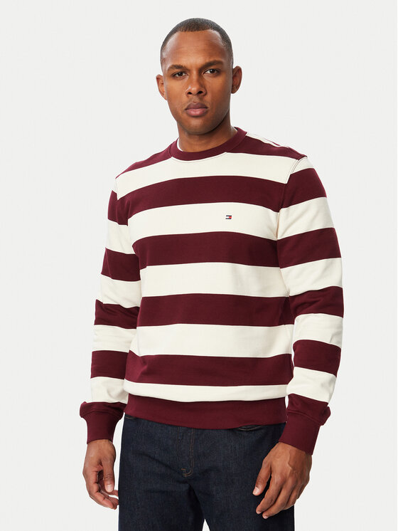 Tommy Hilfiger Bluza Essential MW0MW37237 Bordowy Regular Fit