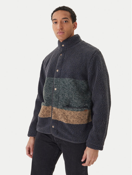 RVCA Kurtka koszulowa EVYFT00108 Granatowy Regular Fit