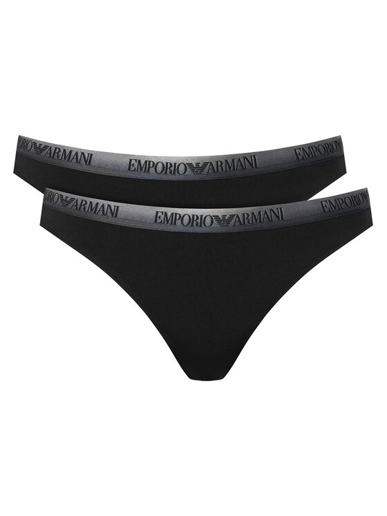 Emporio Armani Underwear Komplet stringów EW000402 AF25572 UC001 Czarny