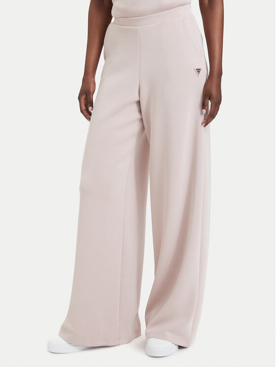 Guess Spodnie dresowe V4YB07 KCAY2 Różowy jasny Relaxed Fit