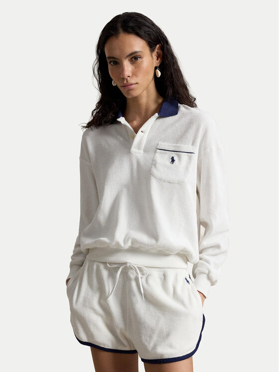 Polo Ralph Lauren Bluza 211A12737002 Biały Relaxed Fit