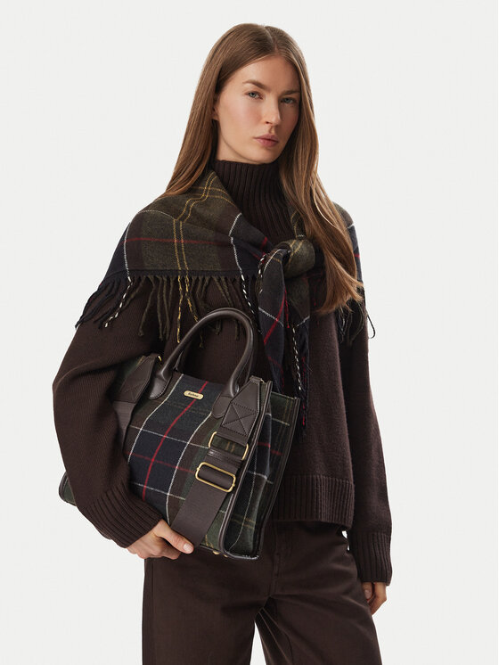 Barbour Torebka Barbour Barrhill Tartan Tote Bag LBA0423OL91 Brązowy