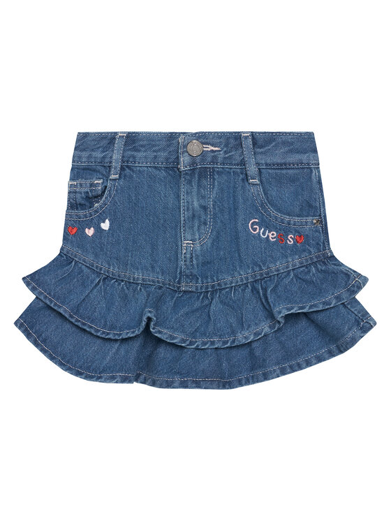 Guess Spódnica jeansowa K6RD00 D45E0 Niebieski Regular Fit