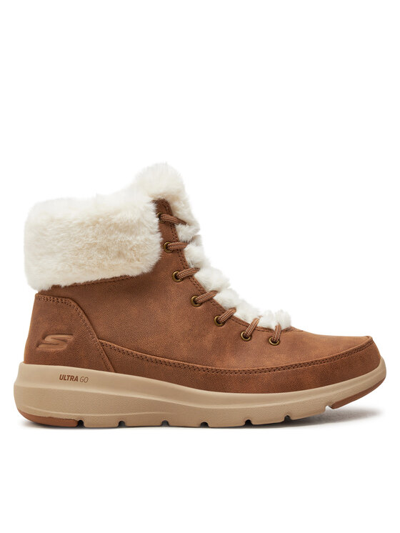 Skechers Trzewiki Glacial Ultra - Wonderland 144202 Brązowy