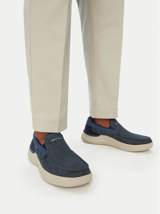 Skechers Półbuty Relaxed Fit: Hasting - Fielden 205066/NVY Granatowy