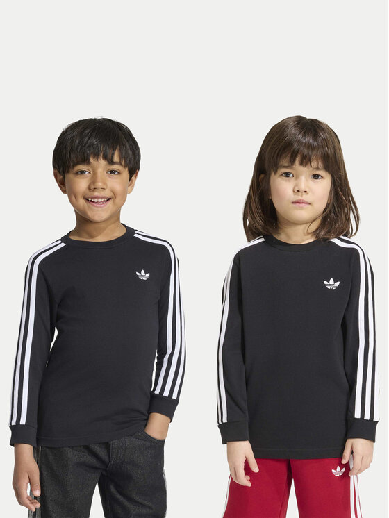 adidas Bluzka 3 Stripes KQ8877 Czarny Loose Fit