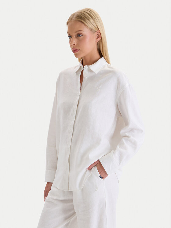 Nautica Koszula W126-NALST-1019- 01X Biały Regular Fit