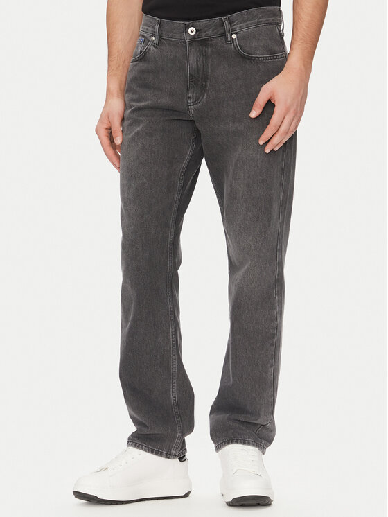 Karl Lagerfeld Jeans Jeansy A2M10131 Szary Straight Fit