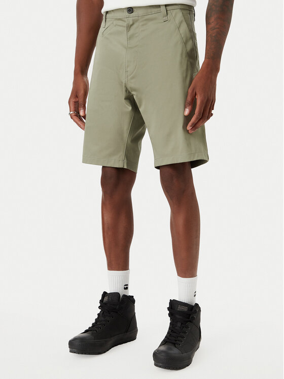 G-Star Raw Szorty materiałowe Bronson 3.0 D26337-5126 Zielony Slim Fit