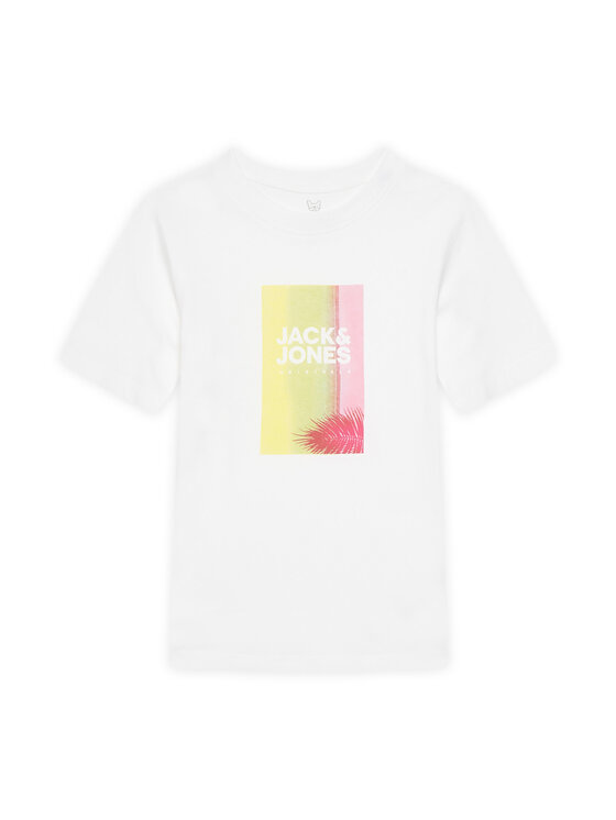 Jack & Jones Junior T-Shirt Varenna 12278349 Biały Regular Fit