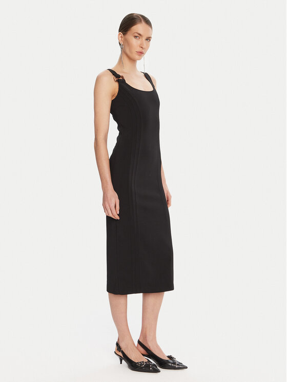 Patrizia Pepe Sukienka koktajlowa 8A1514 A6F5 Czarny Regular Fit