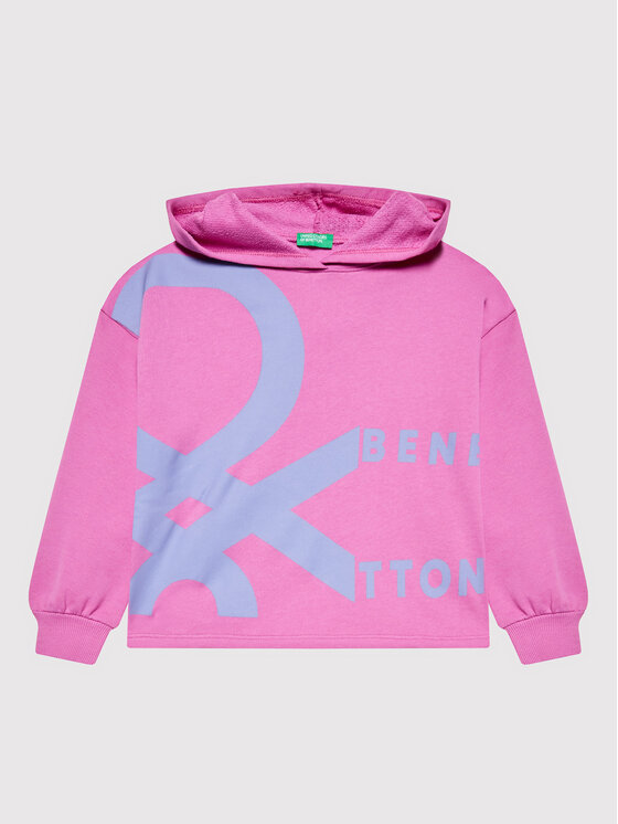 United Colors Of Benetton Bluza 3J68C200U Różowy Boxy Fit