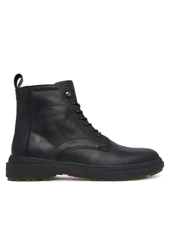 Tommy Hilfiger Trzewiki Hilfiger Outdoor Warm Lth Boot FM0FM05960 Czarny