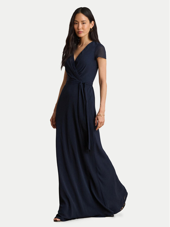 LAUREN RALPH LAUREN Sukienka wieczorowa 253P14048002 Granatowy Regular Fit