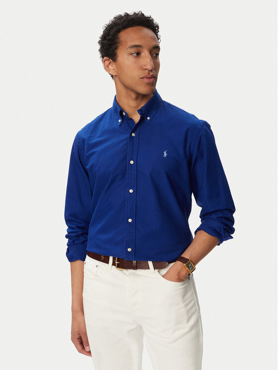 Polo Ralph Lauren Koszula 710805564513 Granatowy Regular Fit