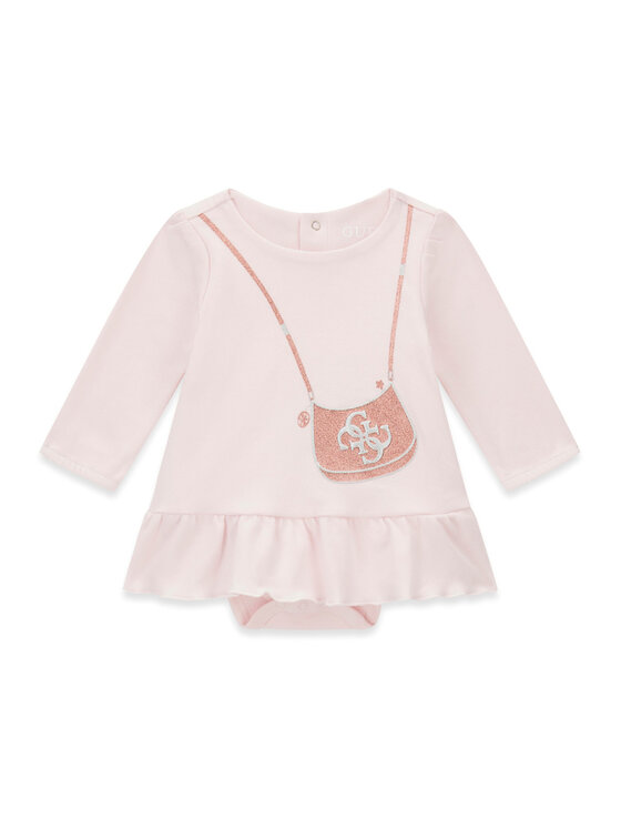 Guess Sukienka codzienna S6BG02 K5997 Różowy jasny Regular Fit