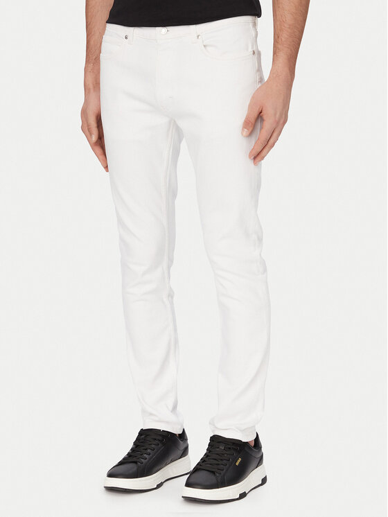 HUGO Jeansy Hugo 734 50556044 Biały Extra Slim Fit