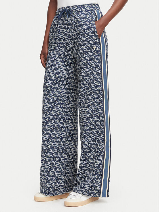 Guess Spodnie dresowe V6YB27 K5181 Granatowy Relaxed Fit