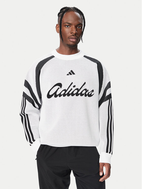 adidas Bluza House Of Tiro Knitted KF4816 Biały Loose Fit