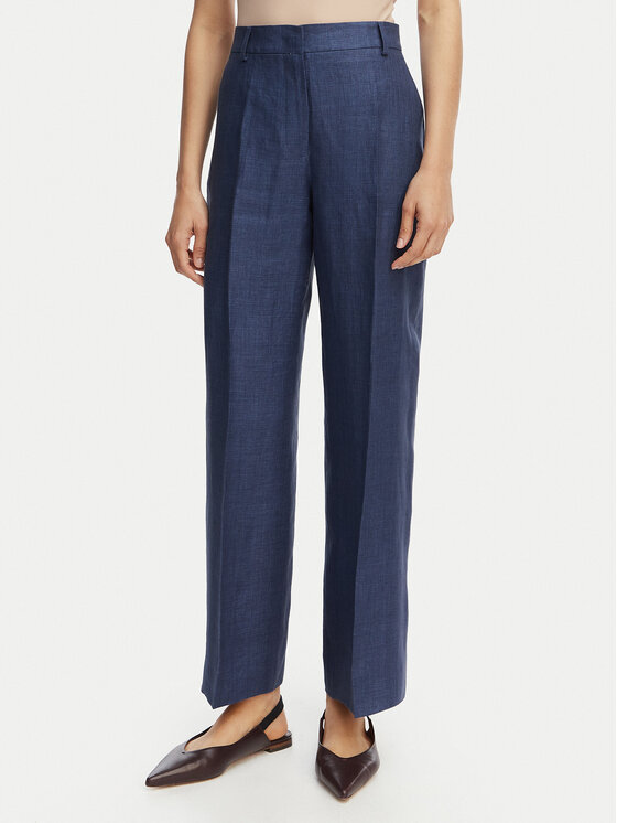 Weekend Max Mara Spodnie materiałowe Malizia 2615131112 Granatowy Regular Fit