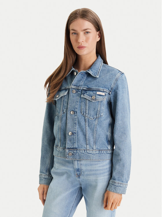Calvin Klein Jeans Kurtka jeansowa Classic LV047E904G Niebieski Regular Fit