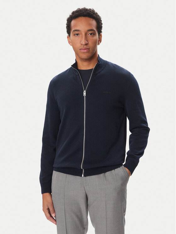 HUGO Kardigan San Jacomo-C 50553606 Granatowy Slim Fit