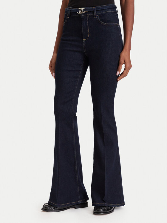 Liu Jo Jeansy Regular UF6087 D0264 Granatowy Bootcut Fit