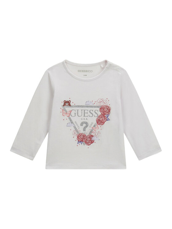 Guess Bluzka K6YI24 K3732 Biały Regular Fit