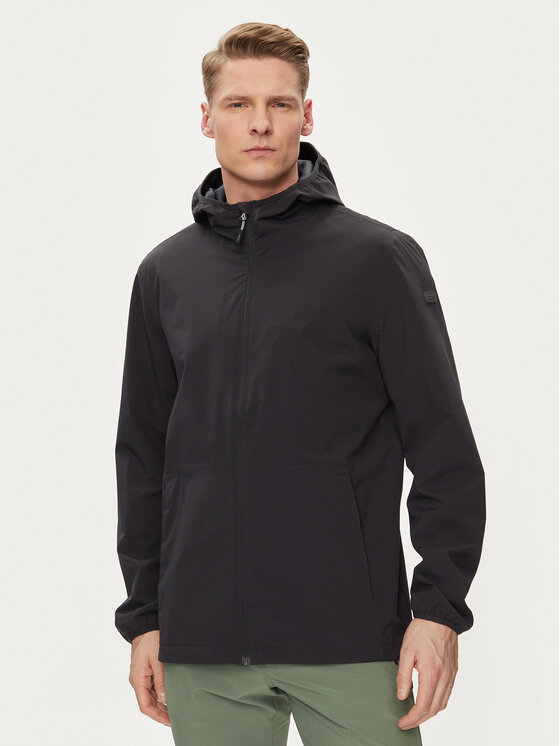 CMP Kurtka przeciwdeszczowa 34Z5437 Czarny Regular Fit