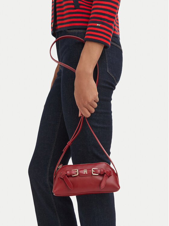Tommy Hilfiger Torebka Th Buckle  AW0AW19511 Czerwony