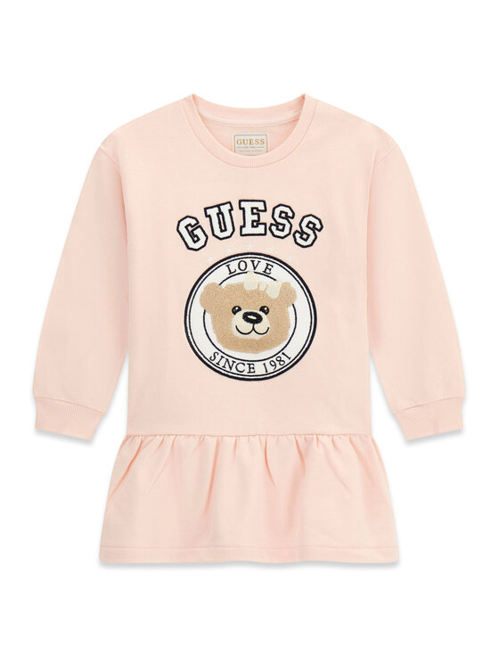 Guess Bluza K6YK02 K3831 Różowy jasny Regular Fit