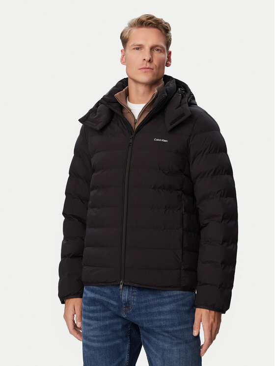 Calvin Klein Kurtka zimowa LV04LH501G Czarny Regular Fit