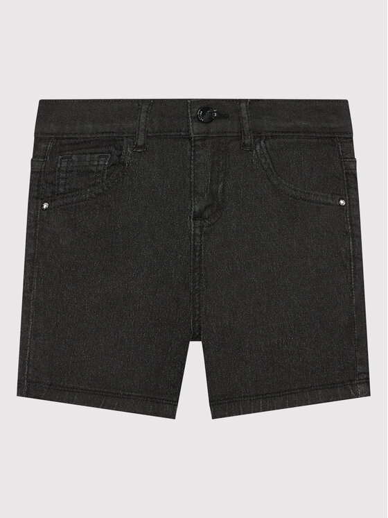 Guess Szorty jeansowe J2RD12 WE5X0 Czarny Regular Fit