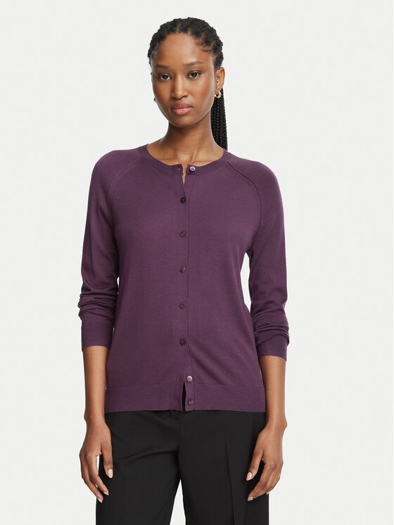 BOSS Kardigan Fonami  50545031 Fioletowy Regular Fit