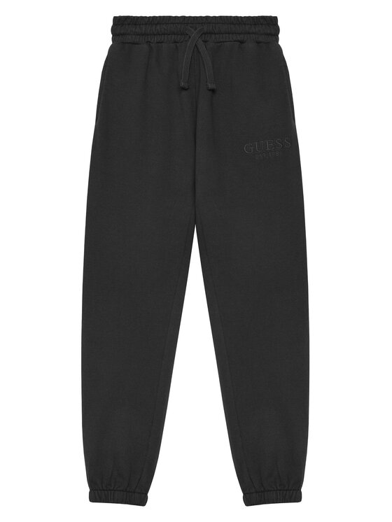 Guess Spodnie dresowe L5YQ19 KAV34 Czarny Regular Fit