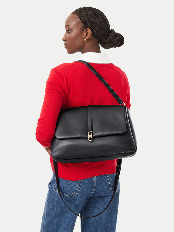 Tommy Hilfiger Torebka Th Libre Satchel AW0AW19197 Czarny